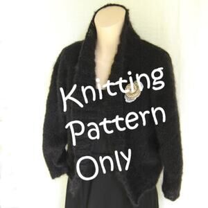 New Maddy Laine Maddycraft ML155 Fancy That Shrug Sweater Knitting Pattern